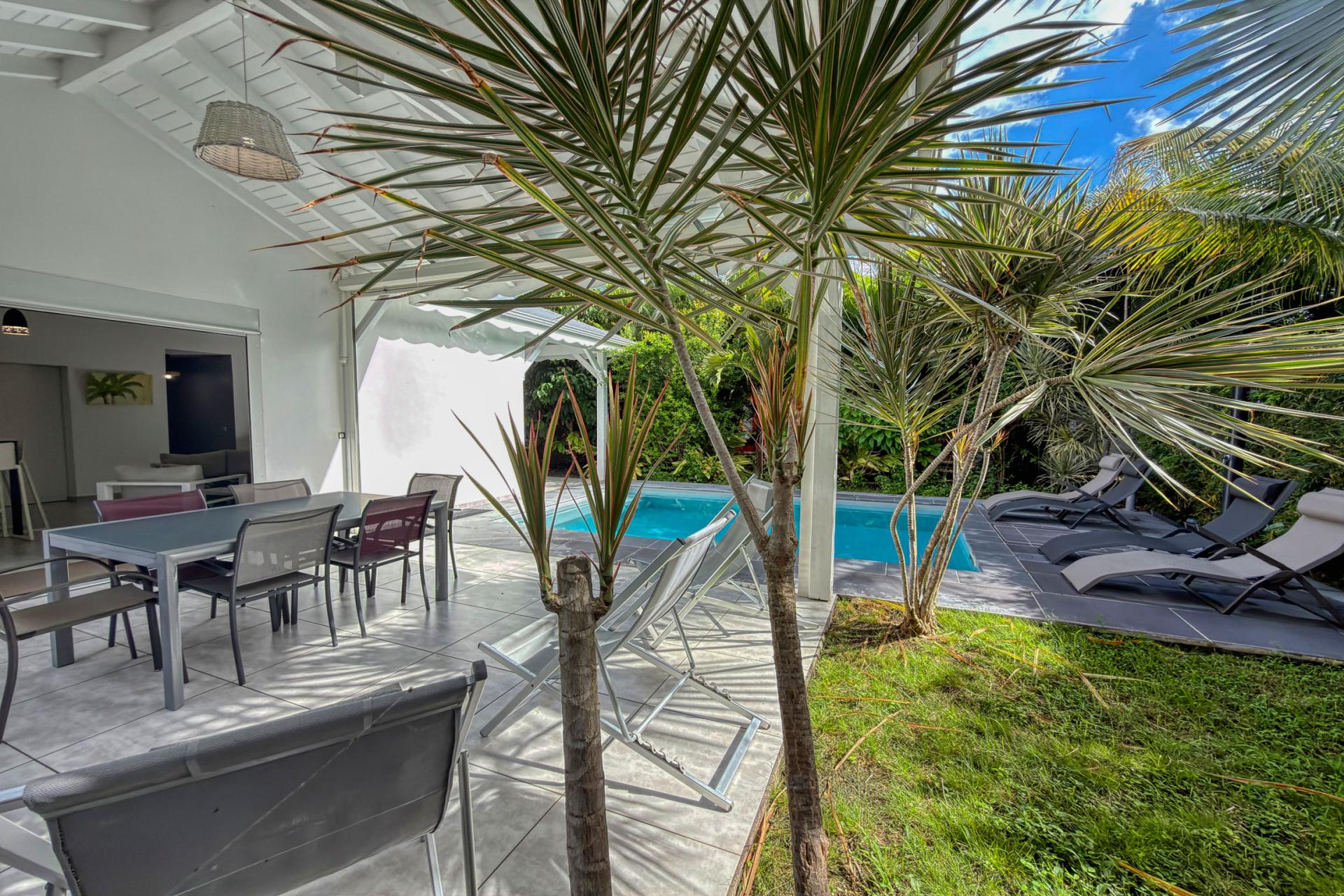 1.Location Villa piscine Saint François Guadeloupe_Piscine